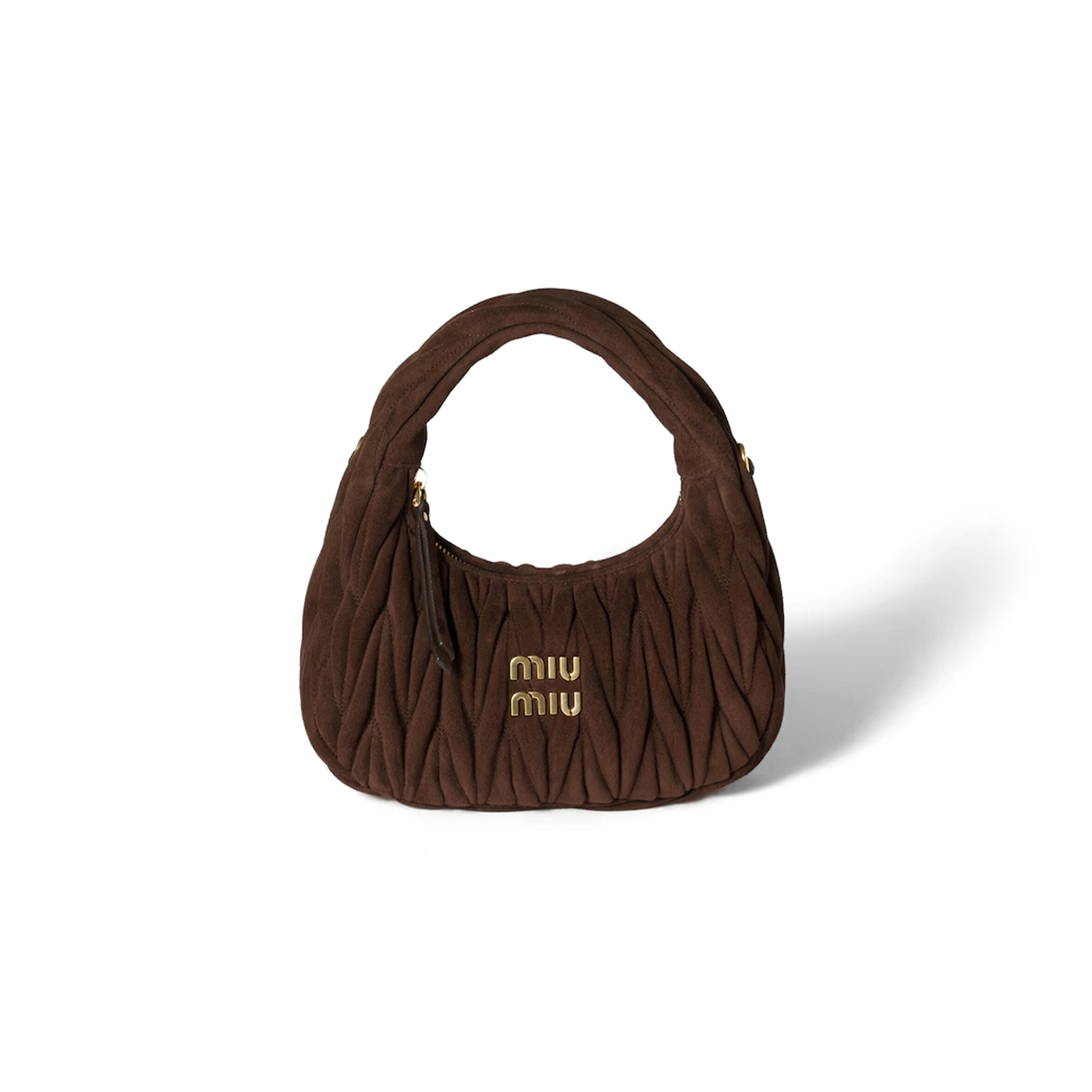 MIU MIU WANDER MATELASSÉ SUEDE BAG 5BC125 (20*17*6cm)